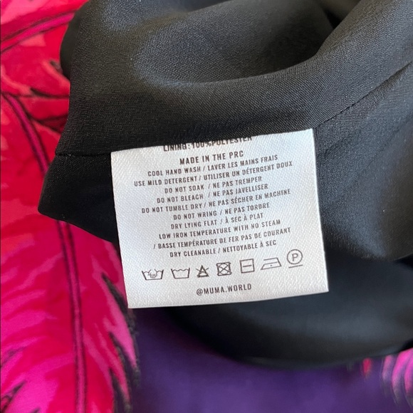 Muma World Midnight Electra Bias Mini Dress Vibrant Vacation Tropical NEW Wmns M - Picture 12 of 13